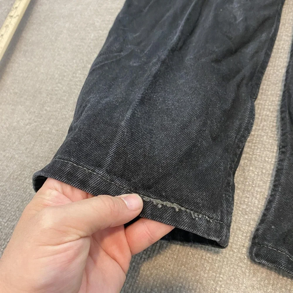 Levis Jeans Faded Black Relaxed Vintage 550 Mens 40x32 Tapered Denim 90s
